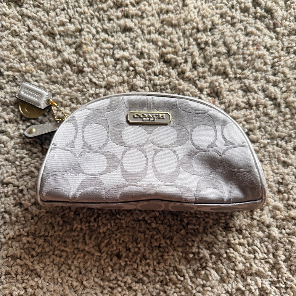 Coach Estée Lauder Gray Pouch